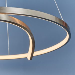 Gallery Direct Rafe Pendant Light Satin Nickel | Shackletons