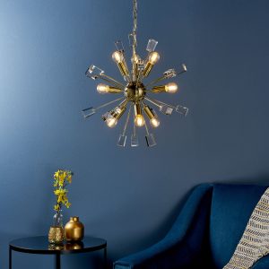 Gallery Direct Miro 9 Pendant Light Brass | Shackletons