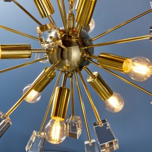 Gallery Direct Miro 9 Pendant Light Brass | Shackletons