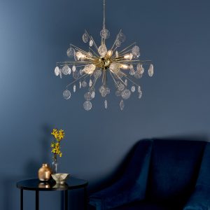 Gallery Direct Calla 8 Pendant Light Gold Effect | Shackletons