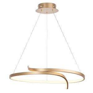 Gallery Direct Rafe Pendant Light Brushed Gold | Shackletons