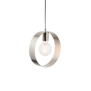 Gallery Direct Hoop 1 Pendant Light Brushed Nickel | Shackletons