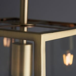 Gallery Direct Hurst Pendant Light Antique Brass | Shackletons