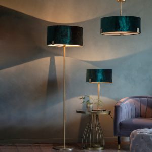 Gallery Direct Hayfield Pendant Light Antique Brass | Shackletons