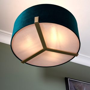 Gallery Direct Hayfield Pendant Light Antique Brass | Shackletons