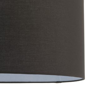 Gallery Direct Cylinder Lamp Shade Black 240x500mm | Shackletons