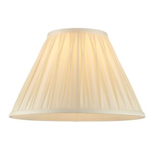 Gallery Direct Chatsworth 1 Shade Light Ivory 195x135x305mm | Shackletons