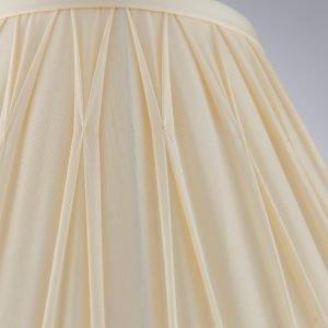 Gallery Direct Chatsworth 1 Shade Light Ivory 195x135x305mm | Shackletons