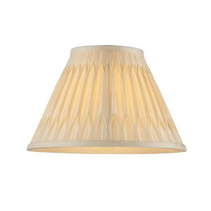 Gallery Direct Chatsworth 1 Shade Light Ivory 165x115x255mm | Shackletons