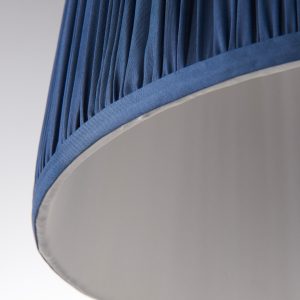 Gallery Direct Wentworth 1 Shade Lght Midnight Blue 210x255x305mm | Shackletons