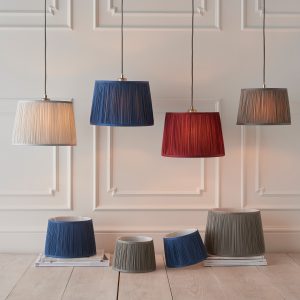 Gallery Direct Wentworth 1 Shade Lght Midnight Blue 210x255x305mm | Shackletons