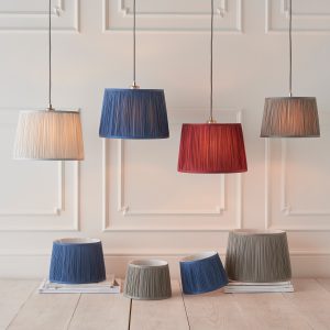 Gallery Direct Wentworth 1 Shade Lght Midnight Blue 140x170x205mm | Shackletons