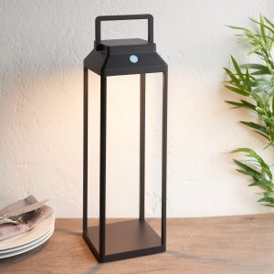 Gallery Direct Linterna Outdoor 1 Table Lamp 450x150mm | Shackletons