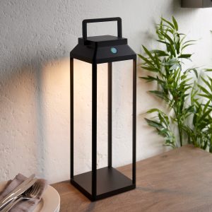 Gallery Direct Linterna Outdoor 1 Table Lamp 450x150mm | Shackletons