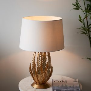 Gallery Direct Delphine 1 Table Lamp Gold Leaf | Shackletons