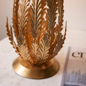 Gallery Direct Delphine 1 Table Lamp Gold Leaf | Shackletons