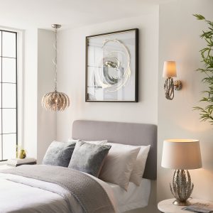 Gallery Direct Delphine 1 Table Lamp Silver Leaf | Shackletons