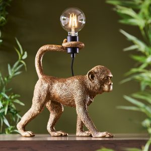 Gallery Direct Capuchin 1 Table Lamp Gold | Shackletons