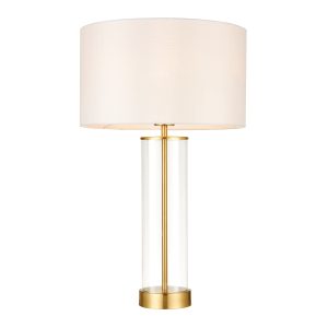 Gallery Direct Lessina Table Lamp Brushed Brass | Shackletons