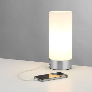 Gallery Direct Dara Table Lamp Brushed Nickel | Shackletons