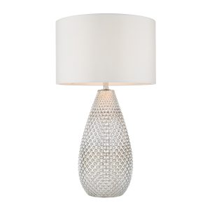 Gallery Direct Livia Table Lamp Silver Mercury | Shackletons