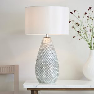 Gallery Direct Livia Table Lamp Silver Mercury | Shackletons