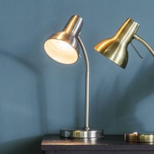 Gallery Direct Amalfi USB Table Lamp Nickel | Shackletons