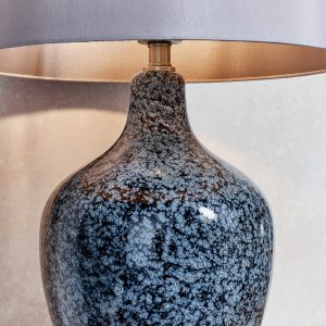 Gallery Direct Ilsa Table Lamp Grey Black | Shackletons