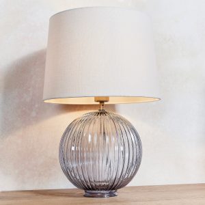 Gallery Direct Jemma Table Lamp Smokey Grey | Shackletons