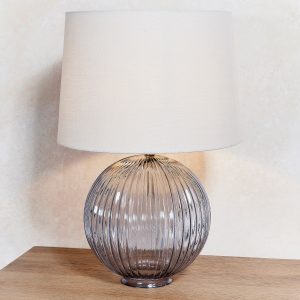 Gallery Direct Jemma Table Lamp Smokey Grey | Shackletons