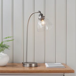 Gallery Direct Hansen 1 Table Light Brushed Silver | Shackletons