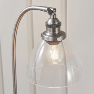 Gallery Direct Hansen 1 Table Light Brushed Silver | Shackletons