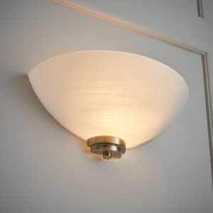 Gallery Direct Welles Wall Light Antique Brass | Shackletons