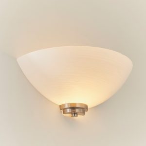 Gallery Direct Welles Wall Light Satin Chrome | Shackletons