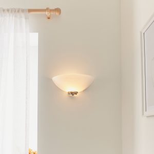 Gallery Direct Welles Wall Light Satin Chrome | Shackletons