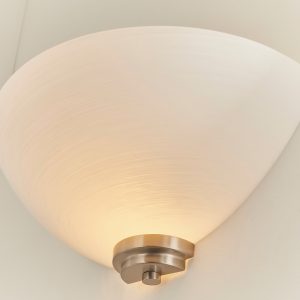 Gallery Direct Welles Wall Light Satin Chrome | Shackletons