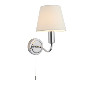 Gallery Direct Conway Bathroom 1 Wall Light Chrome | Shackletons