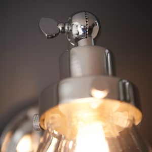 Gallery Direct Faraday Bathroom 1 Wall Light Chrome | Shackletons