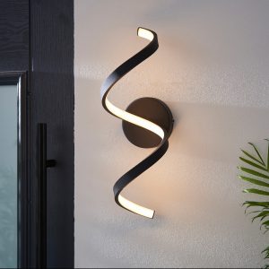 Gallery Direct Astral Outdoor 1 Wall Light Black | Shackletons