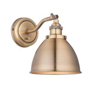 Gallery Direct Franklin Wall Light Antique Brass | Shackletons