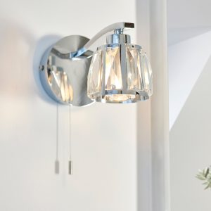 Gallery Direct Ria Bathroom 1 Wall Light | Shackletons