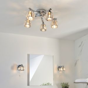 Gallery Direct Ria Bathroom 1 Wall Light | Shackletons