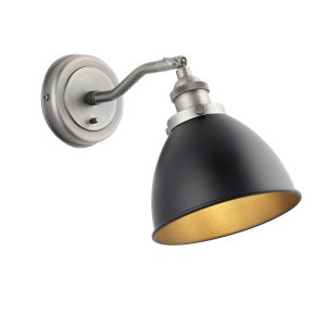 Gallery Direct Franklin 1 Wall Light Pewter | Shackletons