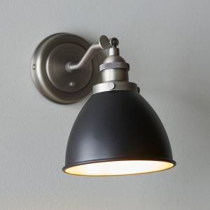 Gallery Direct Franklin 1 Wall Light Pewter | Shackletons