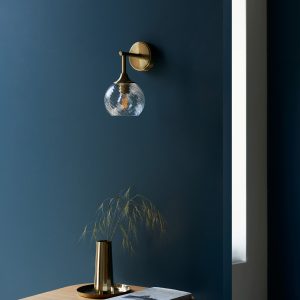 Gallery Direct Allegra 1 Wall Light Antique Brass | Shackletons