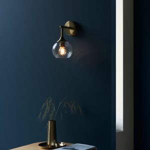 Gallery Direct Allegra 1 Wall Light Antique Brass | Shackletons