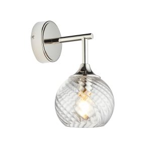 Gallery Direct Allegra 1 Wall Light Bright Nickel | Shackletons