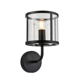 Gallery Direct Hopton 1 Wall Light Black | Shackletons