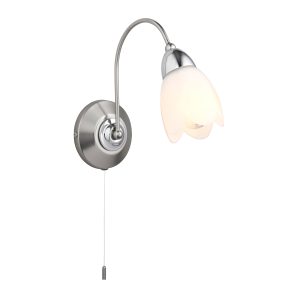 Gallery Direct Petal Wall Light Satin Chrome | Shackletons