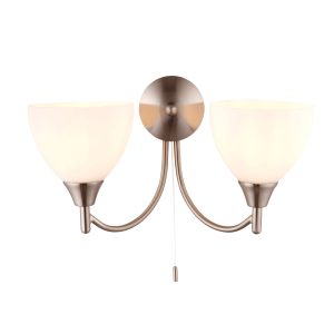 Gallery Direct Alton 2 Wall Light Antique Brass | Shackletons